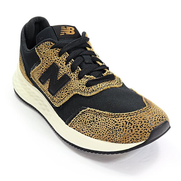 New Balance Women's X-70 Running Shoe Black Cheetah Leopard Athletic Sneaker 8 - Picture 1 of 8